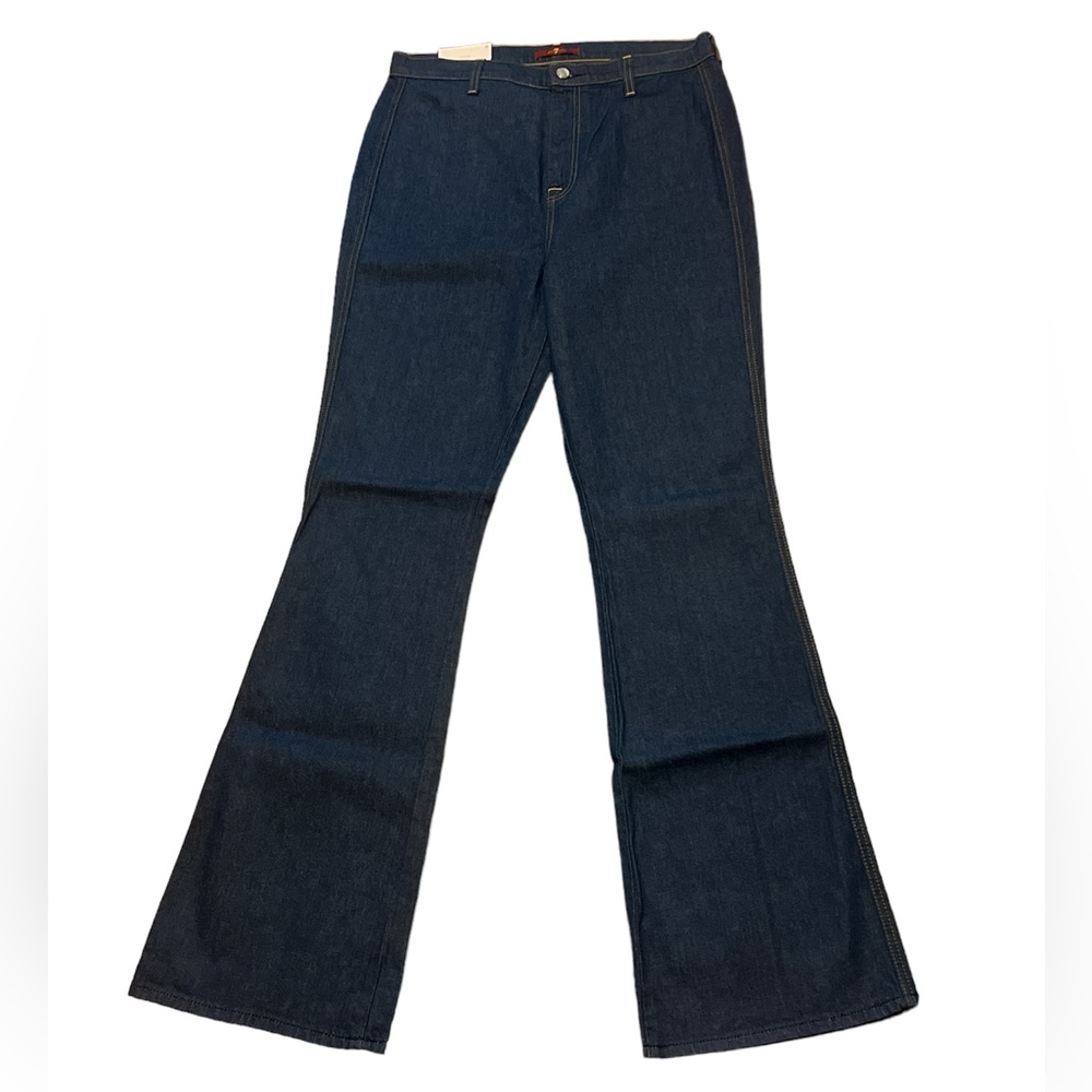 NWT 7 for all mankind High Rise Flare Modern “A” Pocket Jeans